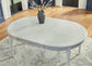 Mesa de comedor ovalada EXT de Montelaine
