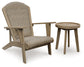 Silla y mesa auxiliar Adirondack para exteriores Marina Sun