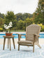Silla y mesa auxiliar Adirondack para exteriores Marina Sun