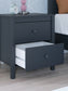 Cama de plataforma Simmenfort con mesita de noche