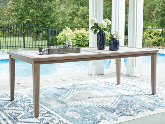 Mesa de comedor Rainier Ranch RECT con UMB OPT