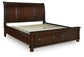 Cama con almacenamiento Porter Sleigh