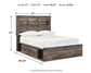 Cama-librería Drystan con dos cajones de almacenamiento