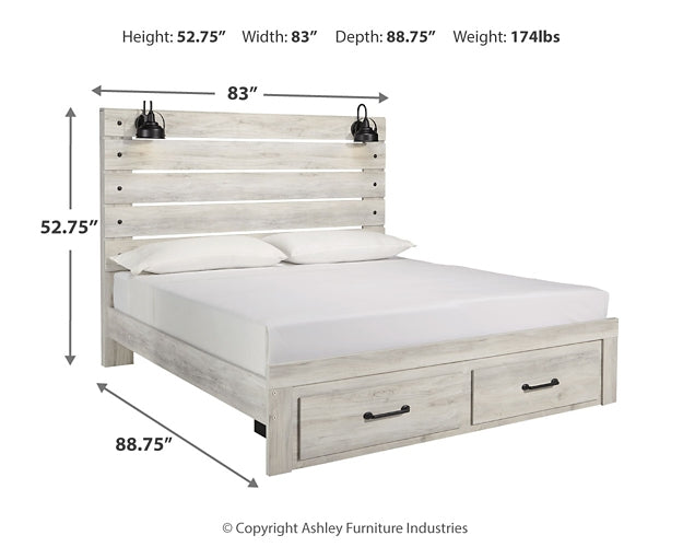 Cama con paneles Cambeck y 2 cajones de almacenamiento