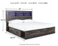 Cama-librería Drystan con dos cajones de almacenamiento