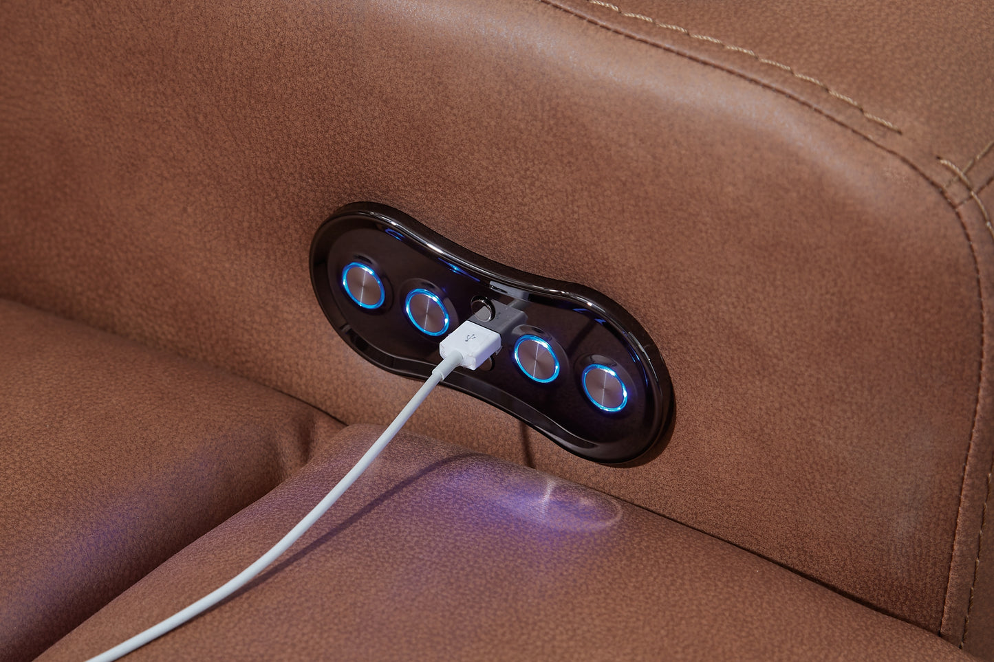 Sillón reclinable eléctrico Clean-Slate/reposacabezas ajustable