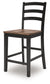 Mesa de comedor Wildenauer de altura de mostrador y 6 taburetes