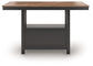 Mesa de comedor Wildenauer de altura de mostrador y 6 taburetes