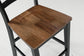 Mesa de comedor Wildenauer de altura de mostrador y 6 taburetes