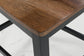 Mesa de comedor Wildenauer de altura de mostrador y 6 taburetes
