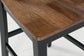 Mesa de comedor Wildenauer de altura de mostrador y 6 taburetes
