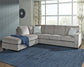 Sofá cama seccional de dos piezas con chaise longue Altari