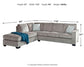 Sofá cama seccional de dos piezas con chaise longue Altari