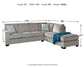 Sofá cama seccional de dos piezas con chaise longue Altari