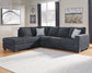 Sofá cama seccional de dos piezas con chaise longue Altari