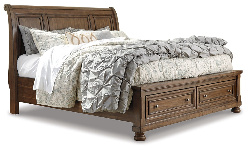 Cama tipo trineo Robbinsdale con almacenamiento