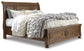 Cama tipo trineo Robbinsdale con almacenamiento