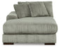 Seccional Lindyn de 3 piezas con chaise longue doble