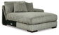 Seccional Lindyn de 3 piezas con chaise longue doble