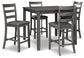 Juego de mesa de centro cuadrada Bridson (5 unidades)