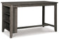 Mesa de comedor alta Caitbrook y dos taburetes