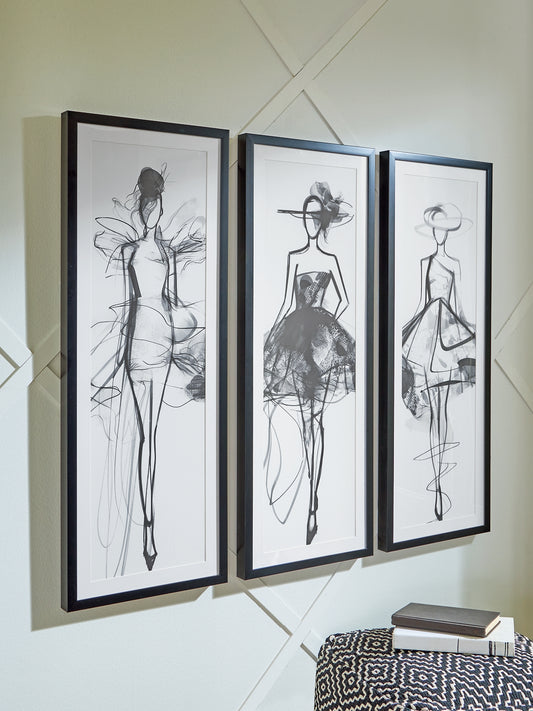 Juego de arte de pared Mckerrick (3/CN)