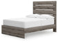 Cama con almacenamiento y paneles Graystorm