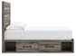 Cama con almacenamiento y paneles Graystorm