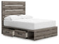 Cama con almacenamiento y paneles Graystorm
