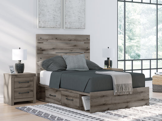 Cama con paneles y almacenamiento Graystorm