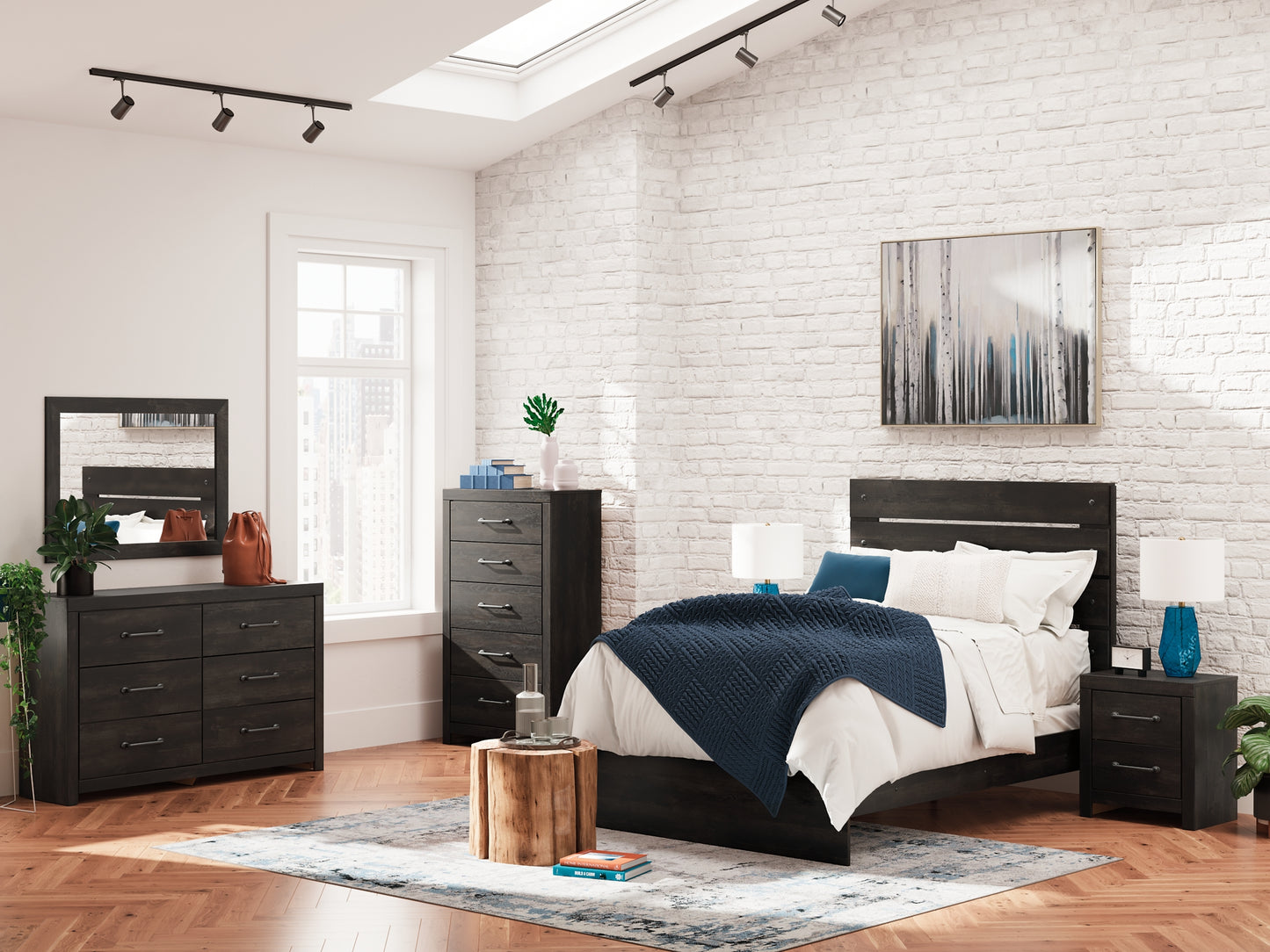 Cama con paneles Hollivern