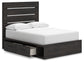 Cama con almacenamiento Hollivern Panel