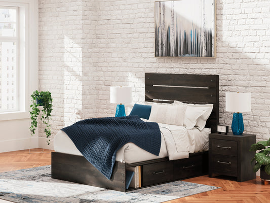 Cama Hollivern con paneles y almacenamiento