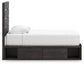 Cama con almacenamiento Hollivern Panel