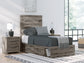 Cama con almacenamiento y paneles Graystorm