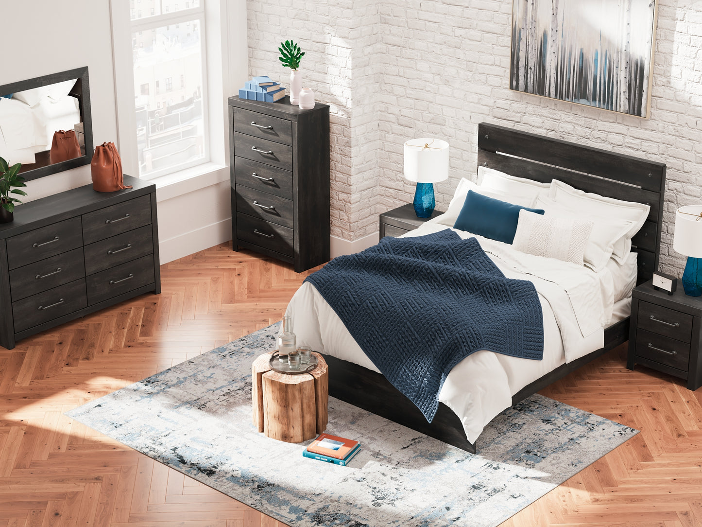 Cama con paneles Hollivern