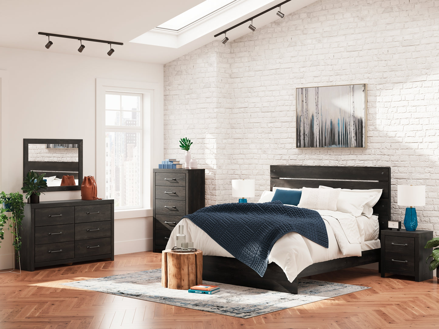 Cama con paneles Hollivern