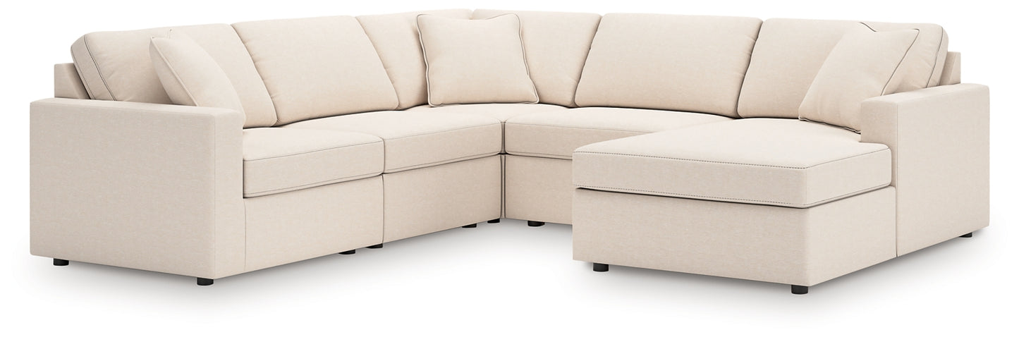 Seccional Modmax de 5 piezas con chaise longue
