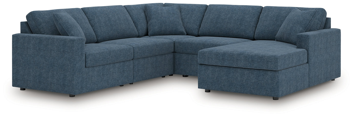 Seccional Modmax de 5 piezas con chaise longue