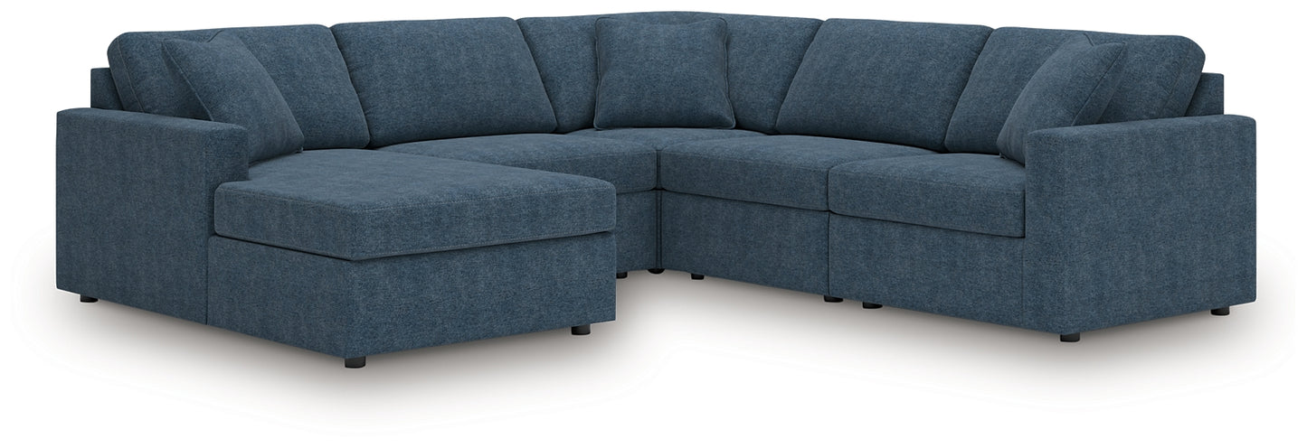 Seccional Modmax de 5 piezas con chaise longue