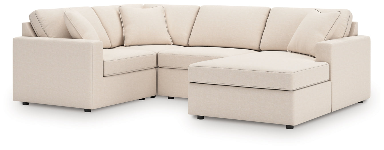 Seccional Modmax de 4 piezas con chaise longue