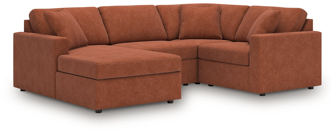 Seccional Modmax de 4 piezas con chaise longue