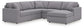 Seccional Modmax de 5 piezas con chaise longue