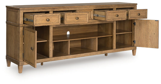 Mueble de TV Sharlance XL con opción de chimenea