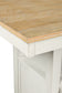 Mesa de comedor de altura de mostrador Purlaney y 6 taburetes