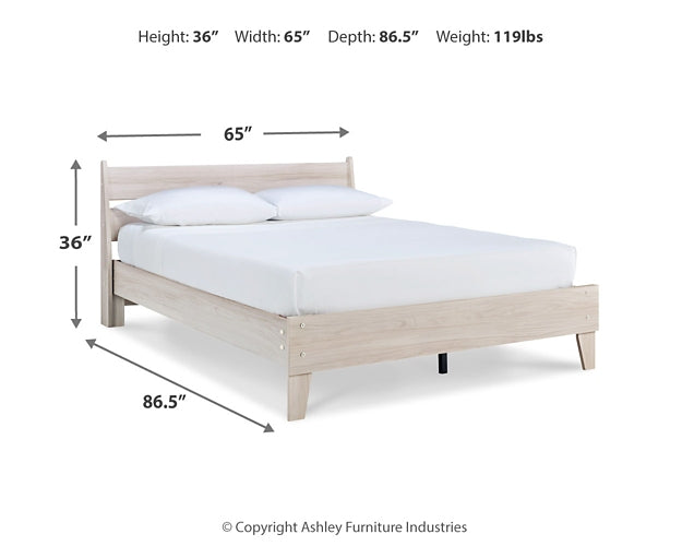 Cama de plataforma con paneles Socalle
