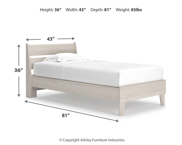 Cama de plataforma con paneles Socalle