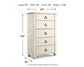 Willowton  Sleigh Bed With Mirrored Dresser And Chest