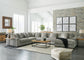 Seccional Lindyn de 6 piezas con chaise longue