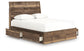 Chirason  Panel Bed With Storage